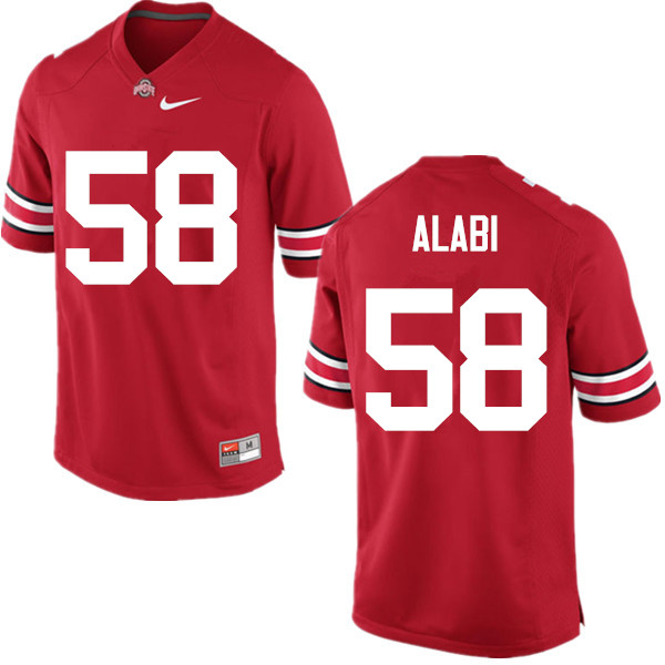 Ohio State Buckeyes #58 Joshua Alabi College Football Jerseys Game-Red